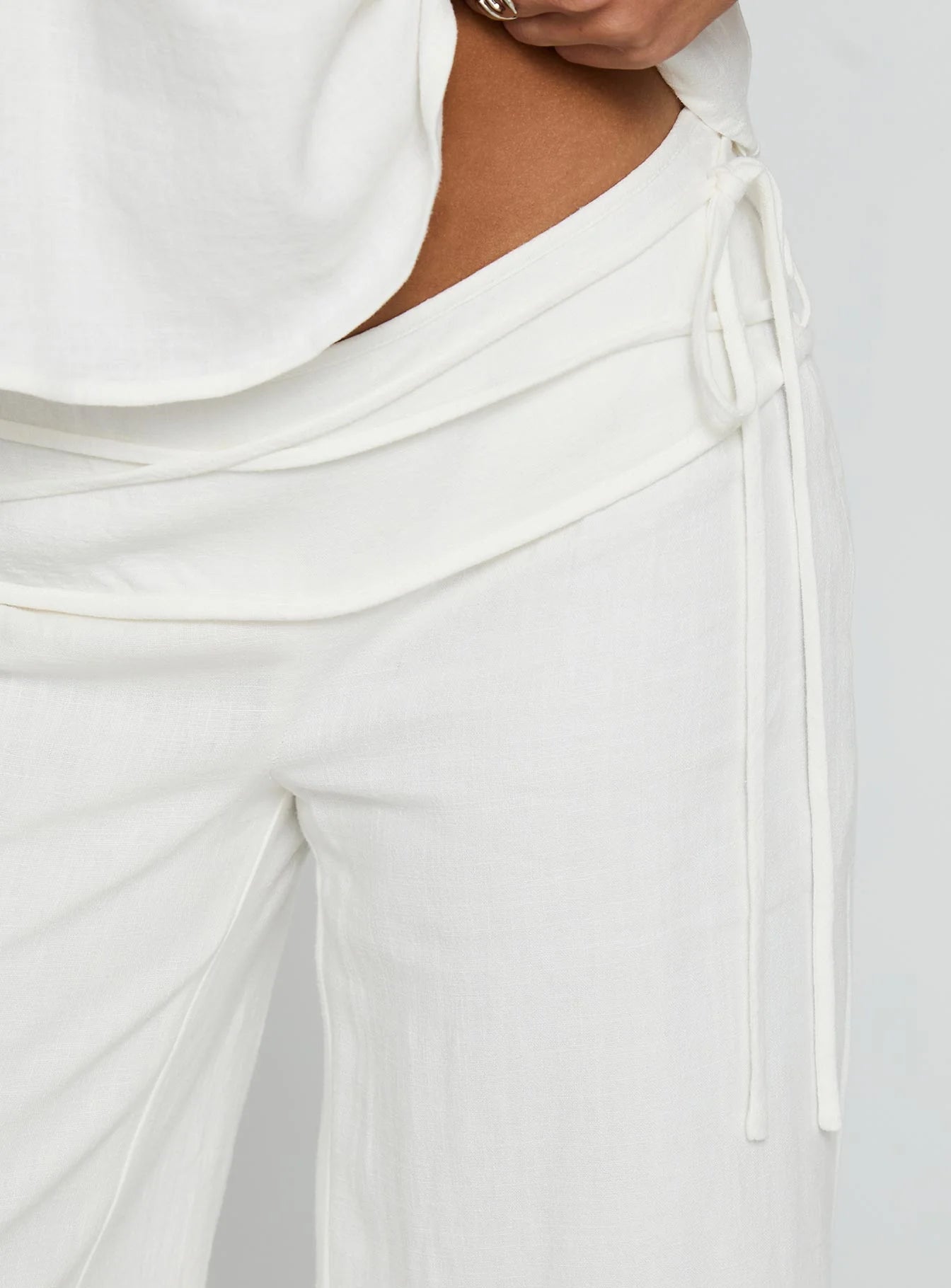 Eluna Tie Waist Linen Pants
